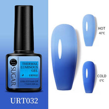 Load image into Gallery viewer, Thermal Shiny Nail Polish Change Color Effect Gel UV Semi Permanent Stylish Three Layer Effect For Womens