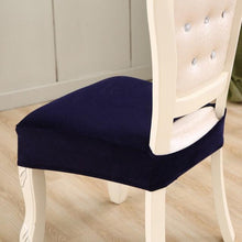 Load image into Gallery viewer, Thick Velvet Seat Cover Chair Slipcovers For Dining Room Chair Protector Chair Cover Elastic Solid Stretch Chair Cover Dining Room Chair Seat Covers Stretch Chair Seat Cushion Slipcovers Furniture Protector