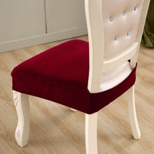Load image into Gallery viewer, Thick Velvet Seat Cover Chair Slipcovers For Dining Room Chair Protector Chair Cover Elastic Solid Stretch Chair Cover Dining Room Chair Seat Covers Stretch Chair Seat Cushion Slipcovers Furniture Protector