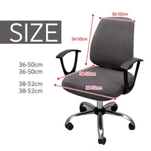 Load image into Gallery viewer, Thicken Solid Office Computer Chair Cover Spandex Split Seat Cover Universal Office Anti-dust Armchair Cover Protective & Stretchable Universal Chair Covers Stretch Rotating Chair Slipcover