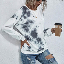 Load image into Gallery viewer, Tie Dye Round Neck Sweatshirt