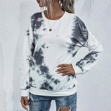 Load image into Gallery viewer, Tie Dye Round Neck Sweatshirt
