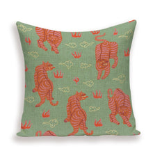 Load image into Gallery viewer, Tiger Cushion Case Autumn Jungle Home Decor Pillows Cases Leopard Printed Animal Throw Pillow Covers Decorative Pillowcase Soft Cushion Covers For Bedroom Sofa Bed Linen Pillow Covers 45X45CM