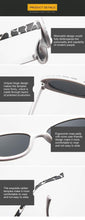 Load image into Gallery viewer, Tiny Small 90s Sunglasses Women Polarized Retro Oval Shape Sunglasses For Woman Designer Sun Glasses For Female Elegant Small Frame Cool Vintage