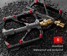 Load image into Gallery viewer, Titanium Bicycle Pedal Titanium Shaft Carbon Tube Bicycle Pedal Mountain Bike 3 Palin Pedal Road Bike Riding Pedal Bicycle Platform Pedals Bicycle Pedal Titanium Shaft Carbon Tube Bicycle Pedal Mountain Bike Pedal Road Bike Riding Pedal