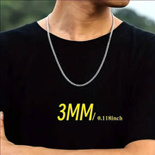 Load image into Gallery viewer, Titanium Stainless Steel Trendy Necklace Cuban Chain with Lobster Clasp
