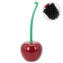 Load image into Gallery viewer, Toilet brush New Lovely Cherry Shape Lavatory Brush Toilet Brush Holder Set Toilet Cherry Shape Toilet Brush Standing Toilet Brush Set Compact Household Bathroom Cherry Toilet Brush