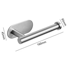Load image into Gallery viewer, Toilet Paper Holder Bathroom Accessories Stainless Steel Bathroom Kitchen Wall Mounted Roll Paper Rack Tissue Towel Rack Holders Adhesive Toilet Paper Holder Stainless Steel Toilet Tissue Roll Holder Sticky Hand Towel Hanger No Drilling