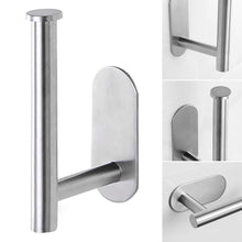 Load image into Gallery viewer, Toilet Paper Holder Bathroom Accessories Stainless Steel Bathroom Kitchen Wall Mounted Roll Paper Rack Tissue Towel Rack Holders Adhesive Toilet Paper Holder Stainless Steel Toilet Tissue Roll Holder Sticky Hand Towel Hanger No Drilling