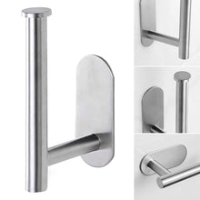 Load image into Gallery viewer, Toilet Paper Holder Bathroom Accessories Stainless Steel Bathroom Kitchen Wall Mounted Roll Paper Rack Tissue Towel Rack Holders Adhesive Toilet Paper Holder Stainless Steel Toilet Tissue Roll Holder Sticky Hand Towel Hanger No Drilling