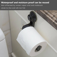 Load image into Gallery viewer, Toilet Paper Holder Super Storage Suction Cup Wall Mount Removable Rack Suction Cup Toilet Paper Holder Wall Mount Plastic Tissue Roll Dispenser For Bathroom And Kitchen