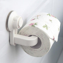 Load image into Gallery viewer, Toilet Paper Holder Super Storage Suction Cup Wall Mount Removable Rack Suction Cup Toilet Paper Holder Wall Mount Plastic Tissue Roll Dispenser For Bathroom And Kitchen
