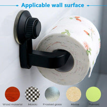 Load image into Gallery viewer, Toilet Paper Holder Super Storage Suction Cup Wall Mount Removable Rack Suction Cup Toilet Paper Holder Wall Mount Plastic Tissue Roll Dispenser For Bathroom And Kitchen
