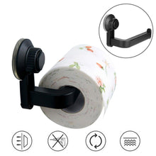 Load image into Gallery viewer, Toilet Paper Holder Super Storage Suction Cup Wall Mount Removable Rack Suction Cup Toilet Paper Holder Wall Mount Plastic Tissue Roll Dispenser For Bathroom And Kitchen