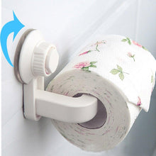 Load image into Gallery viewer, Toilet Paper Holder Super Storage Suction Cup Wall Mount Removable Rack Suction Cup Toilet Paper Holder Wall Mount Plastic Tissue Roll Dispenser For Bathroom And Kitchen