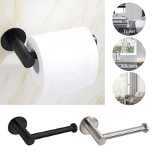 Load image into Gallery viewer, Toilet Wall Mount Toilet Paper Holder Stainless Steel Bathroom Kitchen Roll Paper Accessory Tissue Towel Accessories Holders Modern Paper Roll Holder Wall Mount Tissue Roll Rack For Bathroom