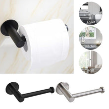 Load image into Gallery viewer, Toilet Wall Mount Toilet Paper Holder Stainless Steel Bathroom Kitchen Roll Paper Accessory Tissue Towel Accessories Holders Modern Paper Roll Holder Wall Mount Tissue Roll Rack