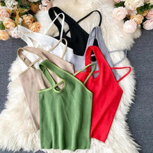 Load image into Gallery viewer, Top fashion cute women summer cross sleeveless crop top cute fashion styles classy top