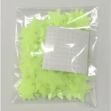 Load image into Gallery viewer, Top Quality 50pcs 3D Stars Glow In The Dark Wall Stickers Luminous Fluorescent Wall Stickers For Kids Baby Room Bedroom Ceiling Home Decor