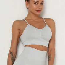 Load image into Gallery viewer, Push Up Sports Tops Fitness For Women And Girls Sport Female Sport Gym Top Padded Gym Brassiere Sports
