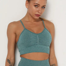 Load image into Gallery viewer, Push Up Sports Tops Fitness For Women And Girls Sport Female Sport Gym Top Padded Gym Brassiere Sports