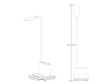Load image into Gallery viewer, Touch Dimmable LED Desk Lamp 10W Wireless Charging/USB Charging Table Light for Children Kids Reading Study Bedside Bedroom Decorative Table Lamp Cute Study Lamps for Bedroom Décor