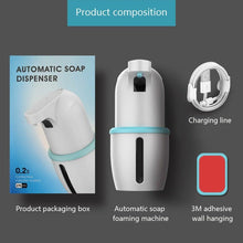 Load image into Gallery viewer, Touchless Automatic Soap Dispenser USB Charging Smart Foam Machine Infrared Sensor Foam Soap Dispenser Hand Sanitizer Touchless Commercial Easy Refill Soap & Sanitizer Holder Hand Free Sensor Wall Mount Adjustable Liquid Gel