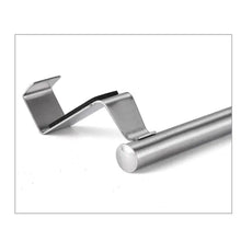 Load image into Gallery viewer, Towel Rack Over Door Towel Bar Hanging Holder Stainless Steel Bathroom Kitchen Cabinet Towel Rag Rack Shelf Hanger Tool Gadget
