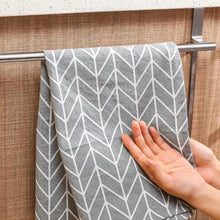 Load image into Gallery viewer, Towel Rack Over Door Towel Bar Hanging Holder Stainless Steel Bathroom Kitchen Cabinet Towel Rag Rack Shelf Hanger Tool Gadget