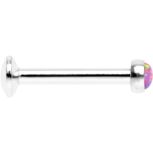 Load image into Gallery viewer, 5/16 Pink Synthetic Opal Internally Threaded Daith Cartilage Tragus