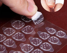 Load image into Gallery viewer, Transparent Double Side Adhesive Tapes Glue Sticker False Nail Extension Stick Tools Waterproof Nail Adhesive Tabs, Self Adhesive Nail Glue Sticker for False Nail Tips Waterproof Breathable Jelly Gel Nail Tape Glue Stickers for False Nails Tips