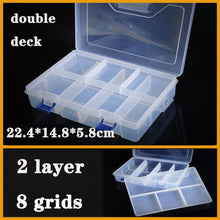 Load image into Gallery viewer, Transparent Plastic Box Screw Compartment Box Jewelry Earring Display Case Container Clear Terminal Organizer Tool Storage boxes Multiple Compartments Jewelry Storage Container