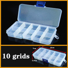 Load image into Gallery viewer, Transparent Plastic Box Screw Compartment Box Jewelry Earring Display Case Container Clear Terminal Organizer Tool Storage boxes Multiple Compartments Jewelry Storage Container