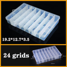Load image into Gallery viewer, Transparent Plastic Box Screw Compartment Box Jewelry Earring Display Case Container Clear Terminal Organizer Tool Storage boxes Multiple Compartments Jewelry Storage Container