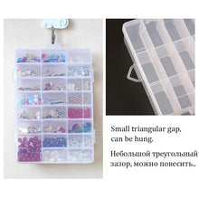 Load image into Gallery viewer, Transparent Plastic Storage Jewelry Box Compartment Adjustable Container For Beads Earring Box For Jewelry Rectangle Box Case Storage Container for Jewelry Beads Earring