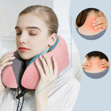 Load image into Gallery viewer, Travel Pillow U Shaped Memory Foam Neck Pillows Neck Cervical Airplane Pillow Healthcare Bedding Free Eye Mask and Earplugs Neck Support Pillow Headrest Travel Folding Slow Rebound Journey Trip Cushion Memory Foam Travel Pillow Neck Pillow