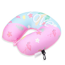 Load image into Gallery viewer, Travel U Shape Neck Pillow Reading Sleeping Long Flights Road Trips Microbead Neck Rest Support Cushion Portable Feather Soft Microfiber Neck Pillow Travel Pillow U-Shaped Neck Pillow Ultra Soft Comfortable Cushion for Neck Support Super for Home Office