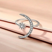 Load image into Gallery viewer, Trendy Cuff Ring Moon and Sun Design