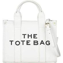 Load image into Gallery viewer, Trendy Leather Tote Bag Small Personalized Top Handle Crossbody Handbags