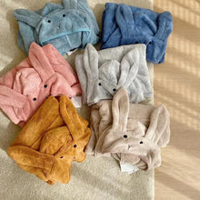 Load image into Gallery viewer, Trendy Rabbit Cartoon Bathrobes For Girls Boys Unisex Soft Hooded And Comfortable Kids Vintage Design Bathrobes