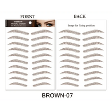 Load image into Gallery viewer, Trendy Waterproof 1 Piece Hair-liked Authentic Eyebrow Tattoo Sticker Waterproof Cosmetics Long Lasting Makeup False Eyebrows Stickers