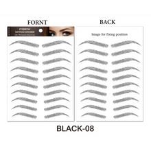 Load image into Gallery viewer, Trendy Waterproof 1 Piece Hair-liked Authentic Eyebrow Tattoo Sticker Waterproof Cosmetics Long Lasting Makeup False Eyebrows Stickers