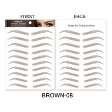 Load image into Gallery viewer, Trendy Waterproof 1 Piece Hair-liked Authentic Eyebrow Tattoo Sticker Waterproof Cosmetics Long Lasting Makeup False Eyebrows Stickers