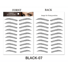 Load image into Gallery viewer, Trendy Waterproof 1 Piece Hair-liked Authentic Eyebrow Tattoo Sticker Waterproof Cosmetics Long Lasting Makeup False Eyebrows Stickers