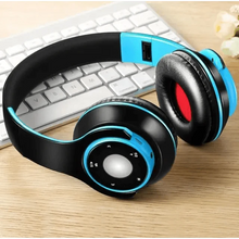 Load image into Gallery viewer, Wireless Headset Bluetooth Earphones and Headphone Foldable Adjustment Bluetooth Wired Headphones TF Card MP3 FM Radios For Online Class Business Trip Travel Video Conference