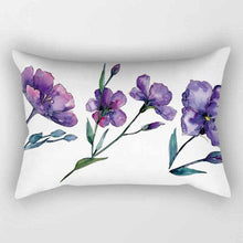Load image into Gallery viewer, Tropical Plants Flowers Beauty Pattern Pillow Covers Short Plush Tropical Palm Leaves Throw Pillow Cover Summer Exotic Jungle Plant Tropical Palm On The Geometric Cotton LinGEOen Decorative Rectangular Pillowcase Rectangle Small Pillow Cases