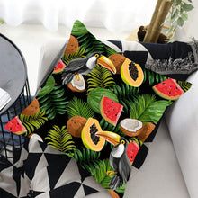 Load image into Gallery viewer, Tropical Plants Palm Leaf Pillow Cover Green Leaves Cushion Covers Flower Decorative Pillow Sofa Decorative Throw Pillow Covers Tropical Green Leaves Floor Pillow Cover for Couch Cushion Cover Plant Monstera Leaf 45x45cm