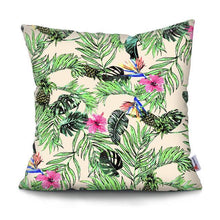 Load image into Gallery viewer, Tropical Plants Palm Leaf Pillow Cover Green Leaves Cushion Covers Flower Decorative Pillow Sofa Decorative Throw Pillow Covers Tropical Green Leaves Floor Pillow Cover for Couch Cushion Cover Plant Monstera Leaf 45x45cm