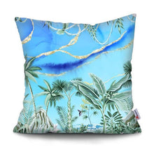 Load image into Gallery viewer, Tropical Plants Palm Leaf Pillow Cover Green Leaves Cushion Covers Flower Decorative Pillow Sofa Decorative Throw Pillow Covers Tropical Green Leaves Floor Pillow Cover for Couch Cushion Cover Plant Monstera Leaf 45x45cm