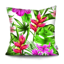Load image into Gallery viewer, Tropical Plants Palm Leaf Pillow Cover Green Leaves Cushion Covers Flower Decorative Pillow Sofa Decorative Throw Pillow Covers Tropical Green Leaves Floor Pillow Cover for Couch Cushion Cover Plant Monstera Leaf 45x45cm